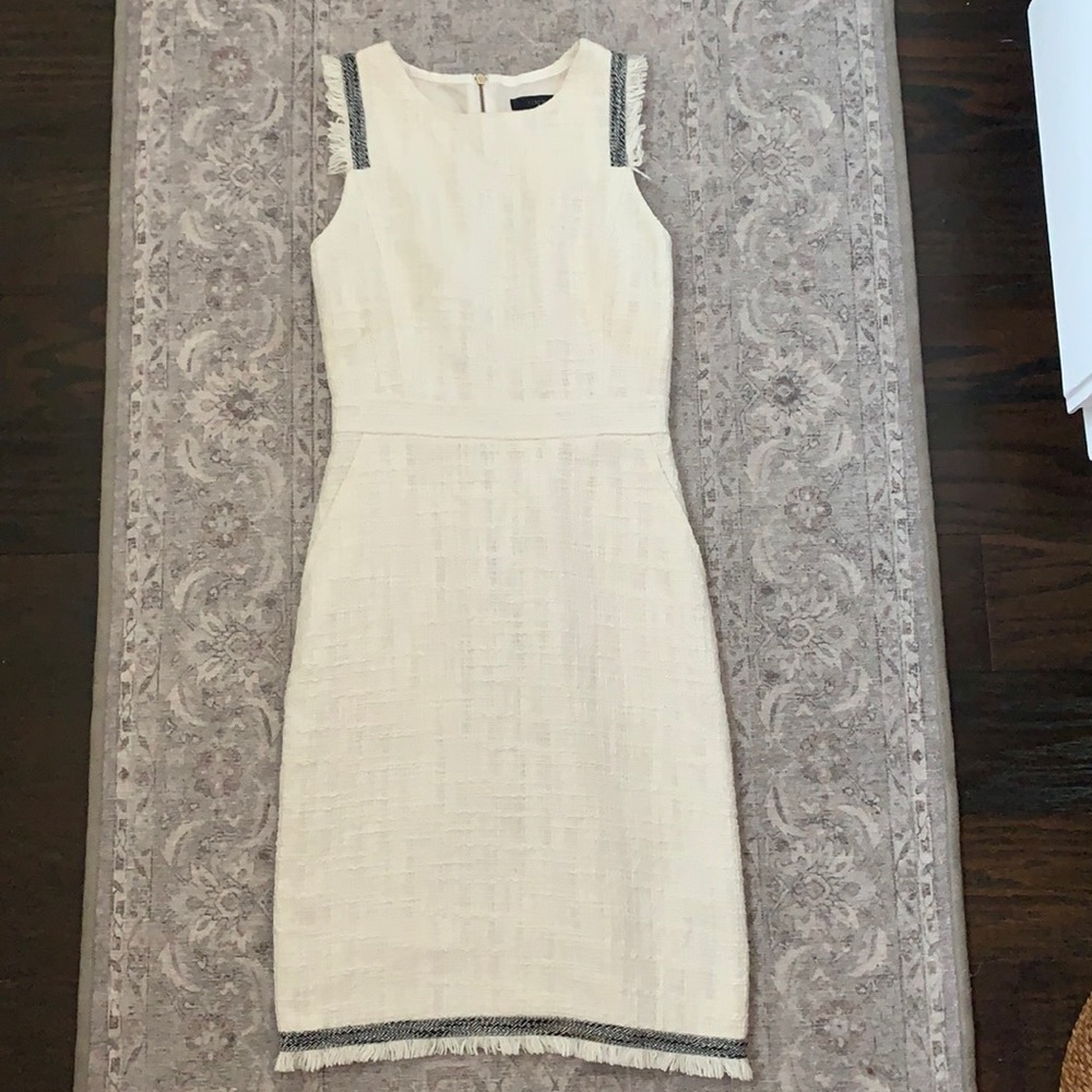 J. Crew Sleeveless tweed dress